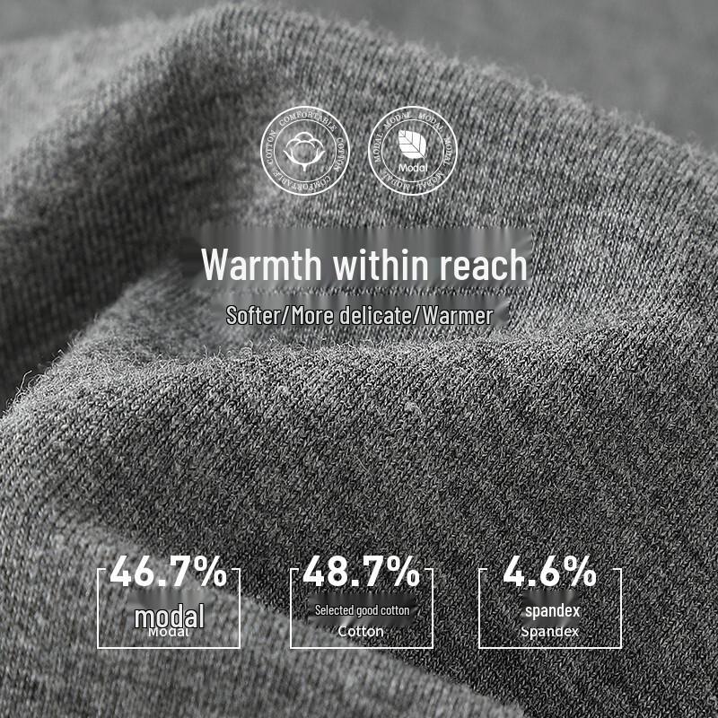 LANGSHA Women's Modal Cotton Lightweight Thermal Underwear Set