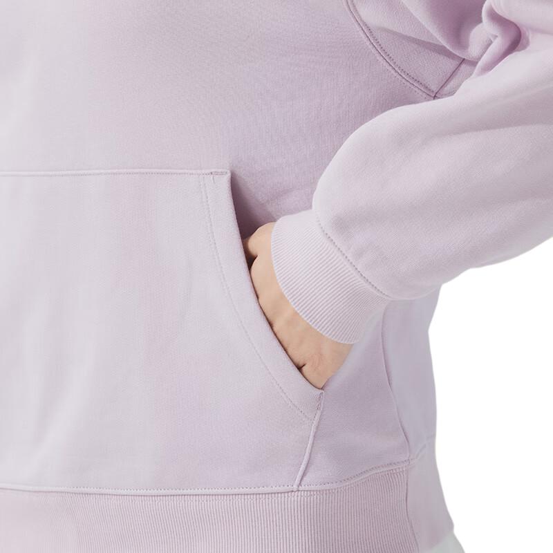 Puma Solid Color Casual Loose Hooded Long Sleeve Sweatshirt Women Sweatshirt Purple 682158-60