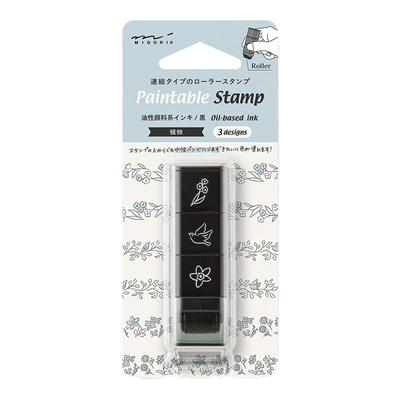 Midori Stamp Roller, Plant Pattern, 35625006