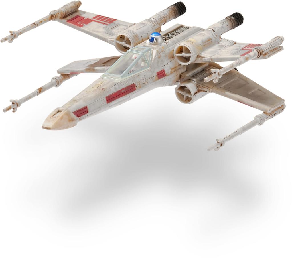 Star Wars Micro Galaxy Squadron Hvězdná stíhačka třídy Luke Skywalkerův X-Wing - 5" vozidlo s 1" mikrofigurkou Lukea Skywalkera a R2-D2