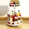 Carbon Steel Kitchen Storage Tray 360° Rotation Rotating Spice Shelf  Spice Bottle