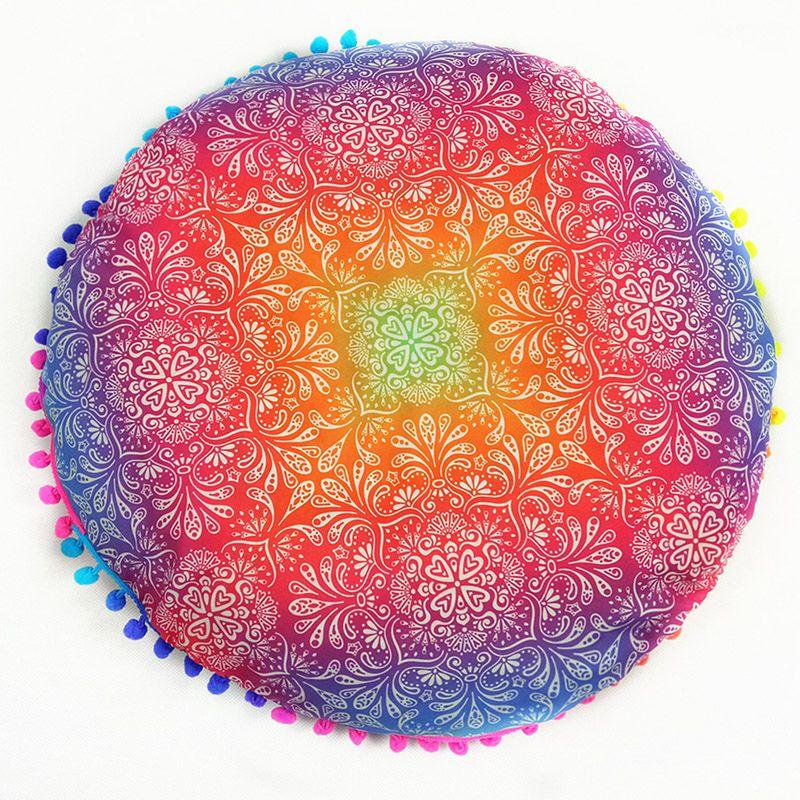 Premium Quality Mandala Round Cushion Cover For A Timeless Bohemian Look