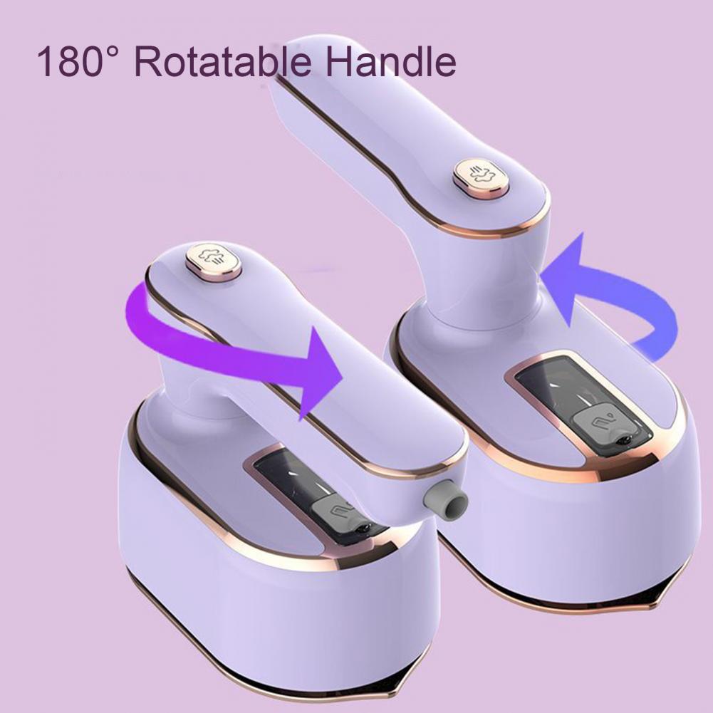 Travel Steamer Iron with Rotatable Handle Indicator Light Dry Wet Portable Mini Garment Steamer Electric Ironing Machine