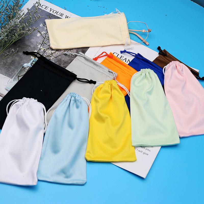 Microfiber Eyeglasses Bag Sun Bag Portable Cloth Bag Sunglasses Sunglasses Bag Simple Loading Glasses Storage Bag
