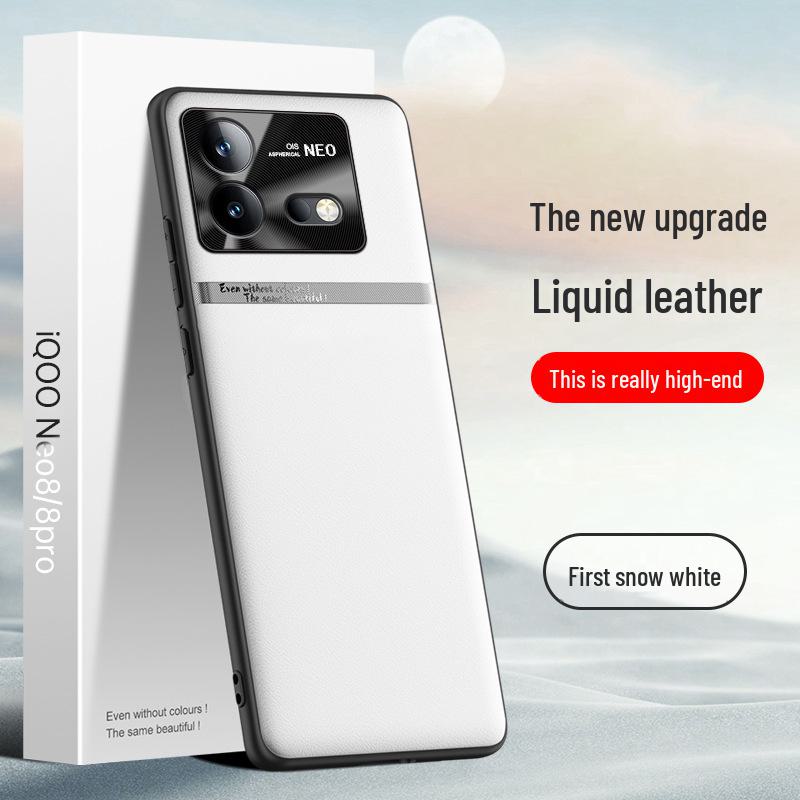 IQOO Neo8 Liquid Lederhülle: Fallschutz, Antifouling-Schutzhülle Einteiliges Schiff verfügbar