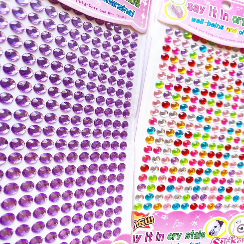 1 PCS Stickers, Acrylic Bracelet Series Children's Cartoon DIY Mobile Phone Diamond Stickers Three-dimensional Stickers Creative Stickers