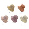 Fisherman Hat Three-Dimensional Flower Decoration Summer Sun Hat Hollow Crochet Large Brim Sun Protection Hat