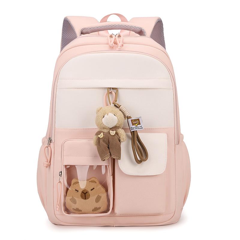Preppy Backpack Junior High School Student Lightweight Schoolbag Women's Large Capacity Backpack