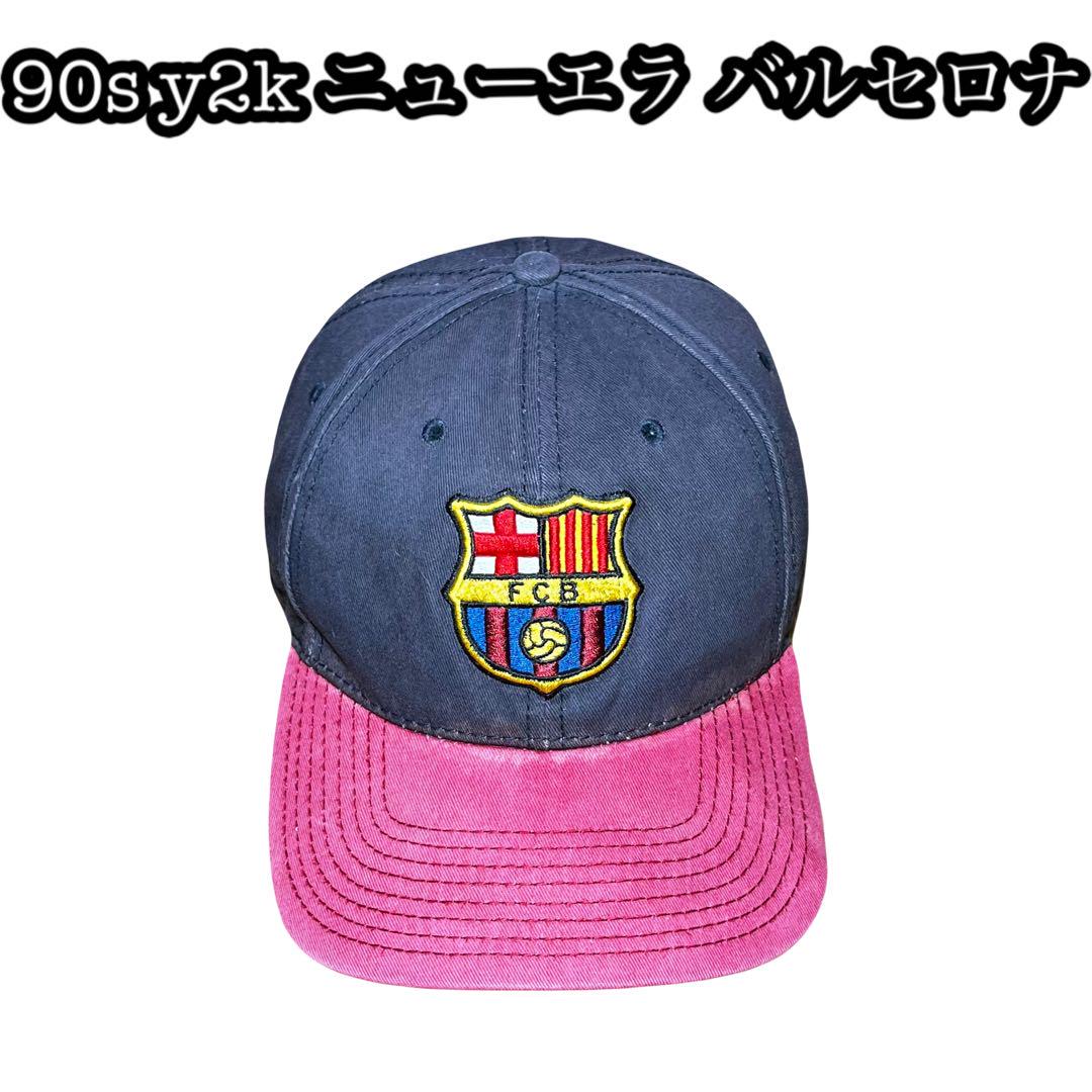 

[USED] 90s Y2K Overseas Limited Edition Barcelona New Era Super Rare Heavy Old Cap