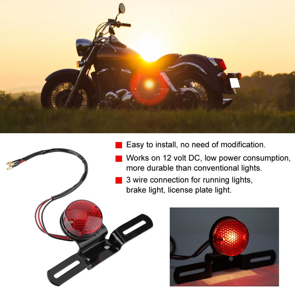 12V Motorcycle Modified LED Brake Tail Light Rr Lamp Waterproof