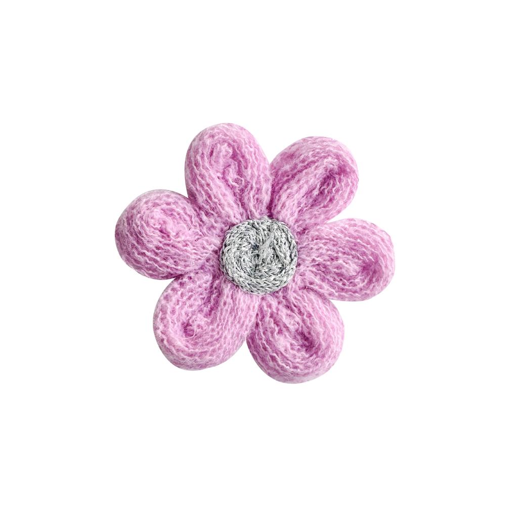 Cute Wool Knitted Flower Jewelry Handmade Diy Six-Petal Flower Accessories Hair Accessories Corsage Clothing Accessories