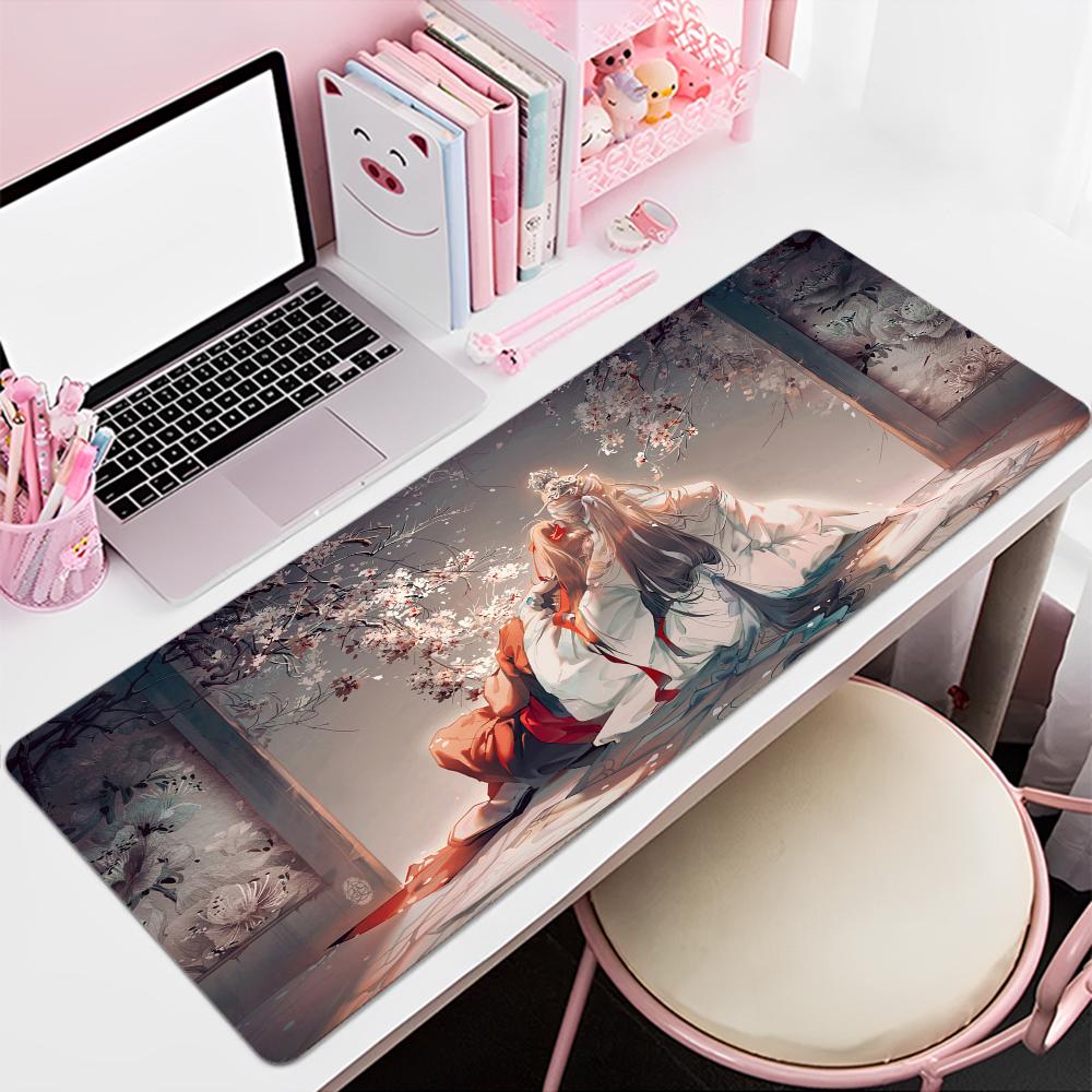 Mo dao zu shi Mousepad Custom Skin Cartoon Anime Gaming Mouse Pad Keyboard Mouse Mats Desk Mat Accessories Girls Bedroom LockEdge 300x600x2mm