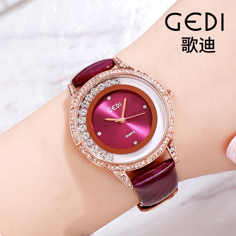 Orologio da Donna Lusso Doppio Diamante Quadrante Semplice Cinturino Studente Casual Classico Versatile