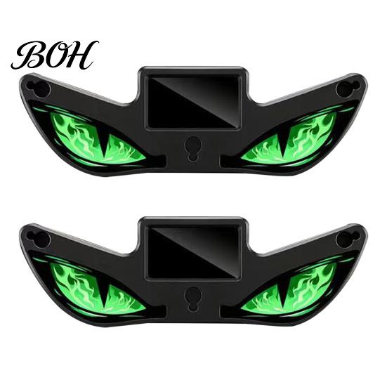 Car Enthusiast Lighting Gear Solar Devil Eyes Light for Windshield, Magnetic Installation Window Warning Sign with Three Night Driving Atmosphere Lamp