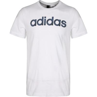 Sliced Linear Lifestyle Series Round Neck Breathable Short Sleeve T-Shirt Men Tops White CV4510