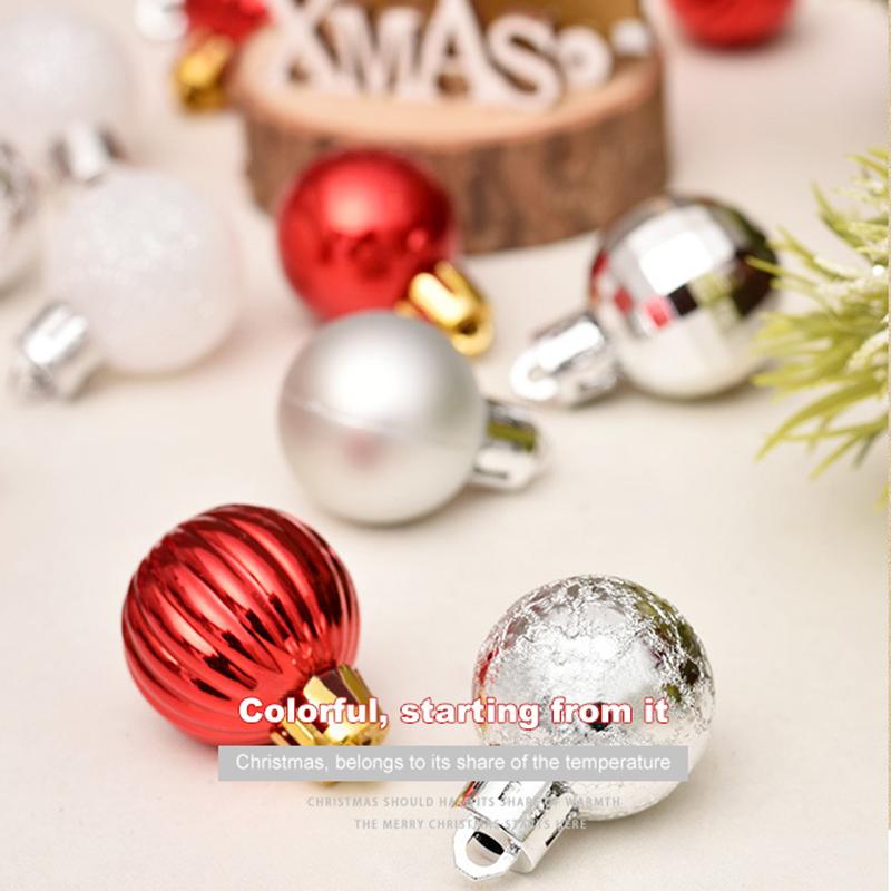 30PCS Christmas Balls Tree Ornaments Home Decorations Hanging Pendants