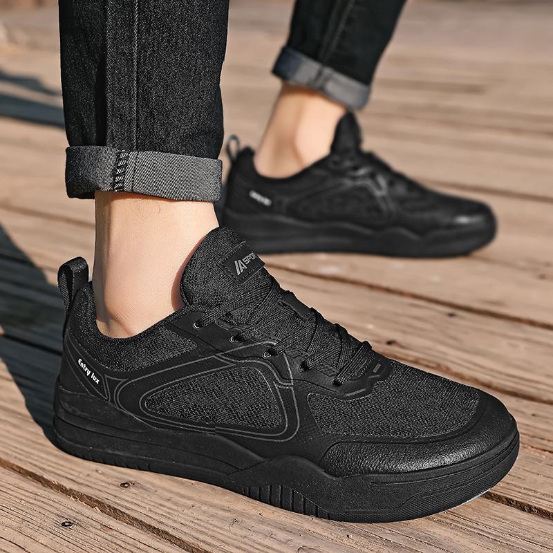 

Men’s Black Wide Palm Sports Shoes Casual Skateboard Shoes Khaki Walking Sneakers Shoes for Student Over Sized 46 47 48 EU: 39 чёрный