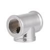 3 Way T Shape Fitting Silver Tube Connector Durable PC Cooling Accessories  Water Cooling Systems