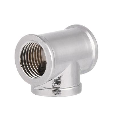 3 Way T Shape Fitting Silver Tube Connector Durable PC Cooling Accessories  Water Cooling Systems
