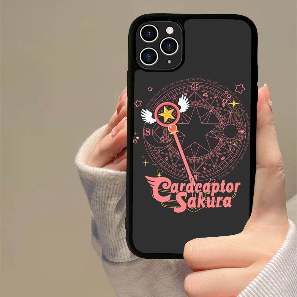 Card Captor Sakura Anime For IPhone 17 16 15 14 13 12 11 Mini Pro Max Plus PC+TPU Back Phone Cover