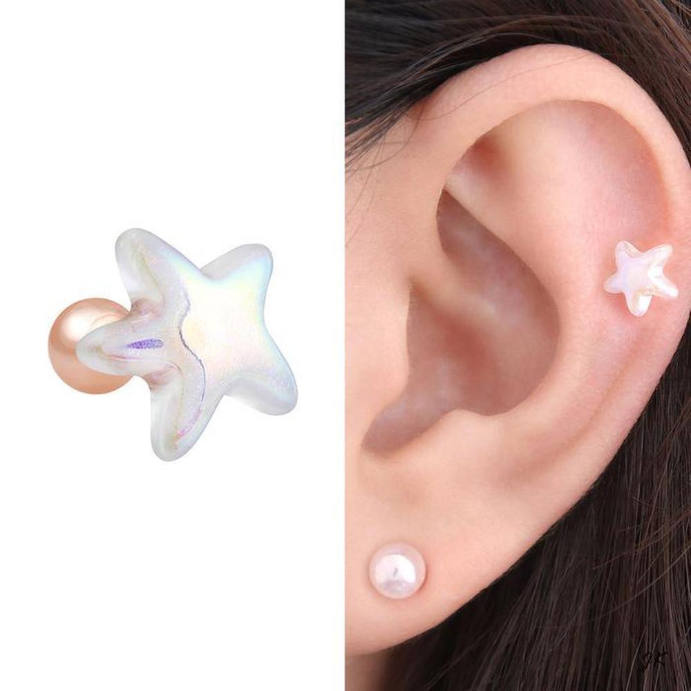 14K Gold-Filled Pin Aurora Acrylic Star Piercing (S11628405)