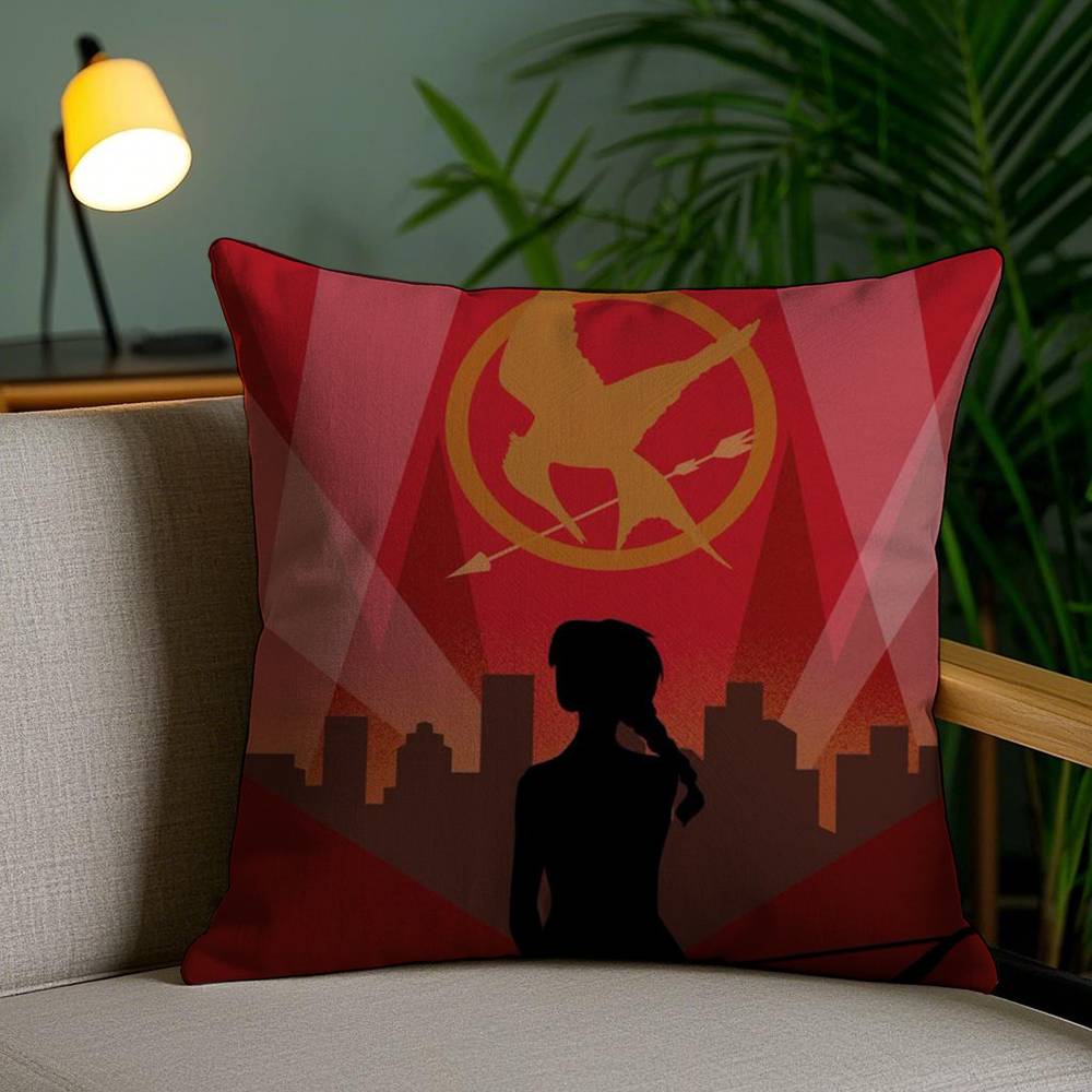 Pillow Case The H-Hunger Games Sofa Short Plush Double-sided HD Printing Room Home Office Gift Cushion Cover