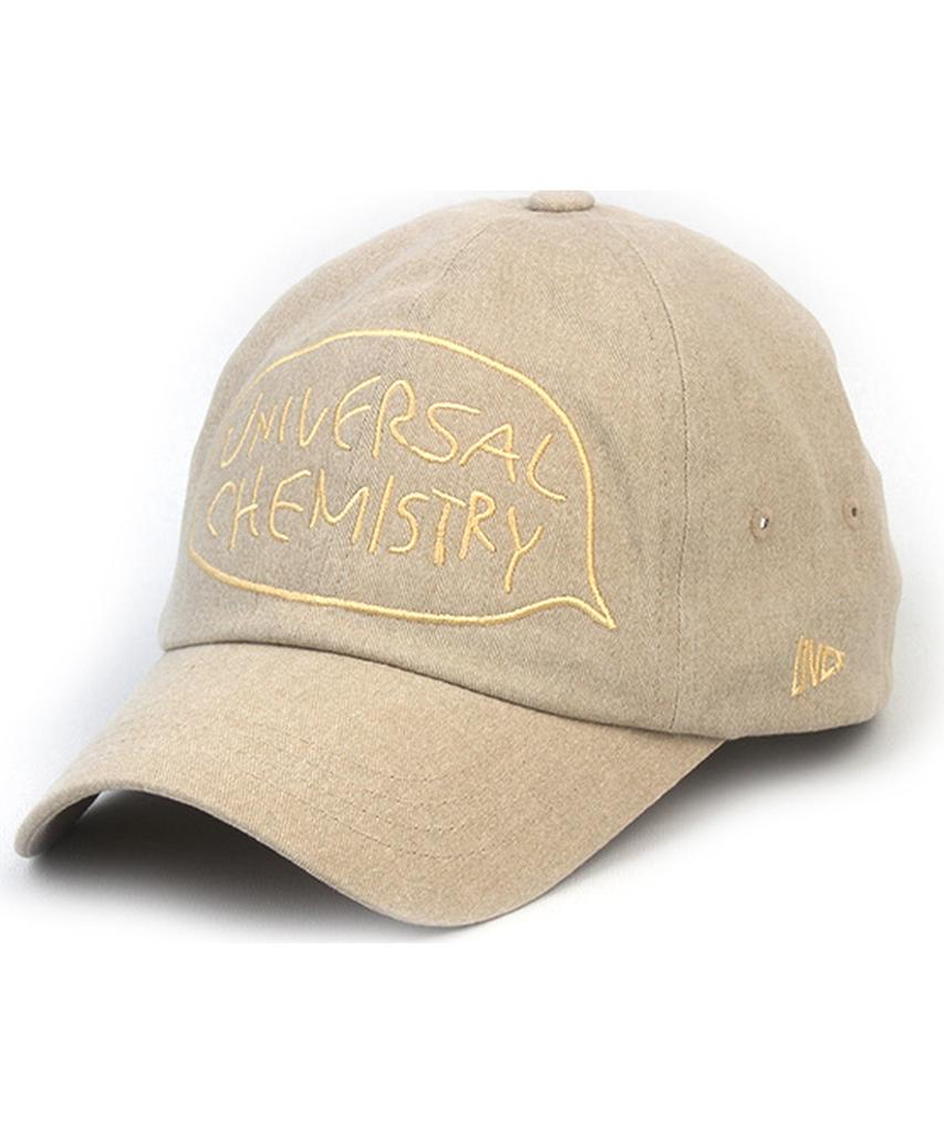 Yunibeosyeolkemiseuteuli Big Logo Washing Beige Ballcap