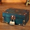 Lockable Plywood Wooden Box Vintage Storage Box Jewelry Necklace Box Photography Prop Box Packaging Box