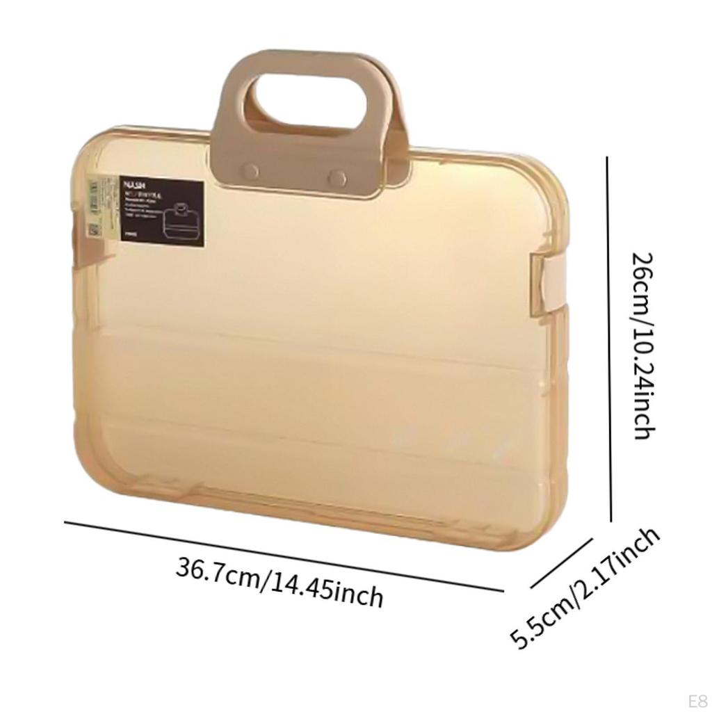 A4 File Storage Box for Office Use with Snaps Documents And Drawings