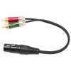 XLR Female 3 Pin to Dual RCA Male Plug Adapter Unbalanced Y Splitter Patch Cable for Amplifier Mixer MicrophoneXLR