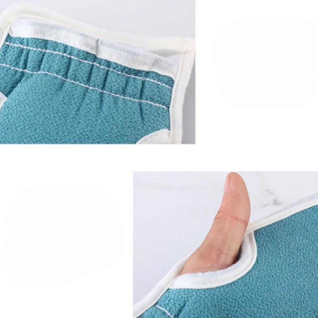 Bath Towel Gloves Bath Flower 3pcs/Set Thickened Stain Removal Combo Set Household Long Strip Back Rubbing Pembersihan Towel