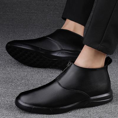 2024 Podzim Zima Boty Pánské Vysoké Kožené Pracovní Boty Ležérní Chelsea Pánské Boty Trend Pohodlí Pánské Boty Kotníkové Boty