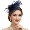 Luxuriöses britisches Retro-Feder-Stirnband mit Perlendekor, perfekt für Hochzeiten und Pferderennen