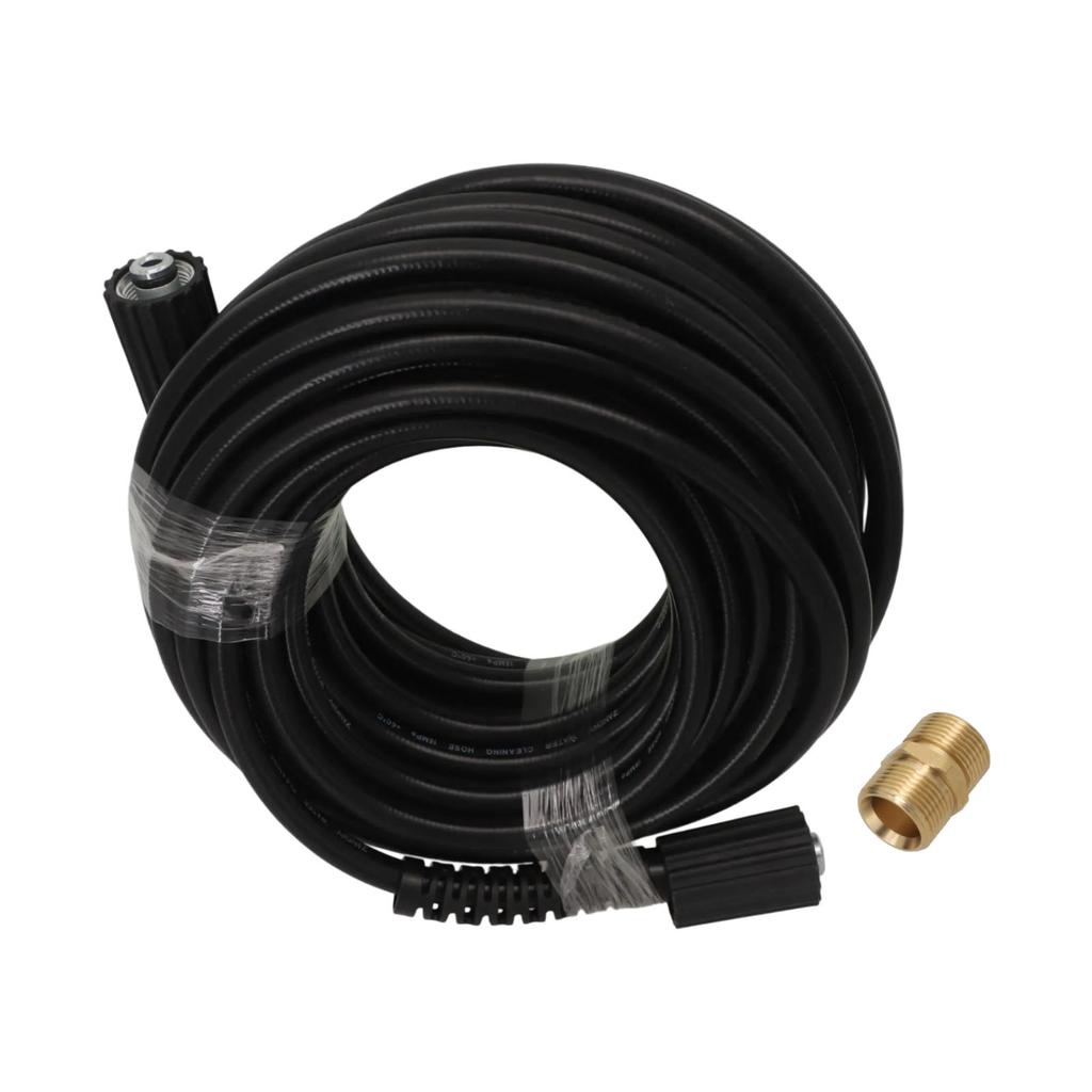 Cleaning Hose 50ft Hose 360 Rotation Fittings Ample Reach Easy Installation 50ft Pressure Washer Hose 1 4 X 50'