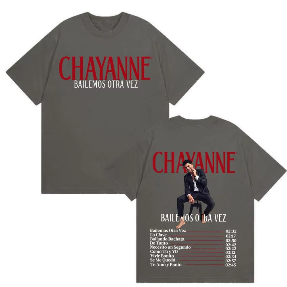 Chayanne Bailemos Otra Vez Tour 2026 New Album T Shirt Hip Hop Oversized Cotton Tshirts Vintage Hot Sale ONeck Tees Streetwear