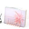 Magazine Holder Book Stand with 3 Vertical Compartments Hollow Design Rustproof Storage Rack Office Desk Organizer