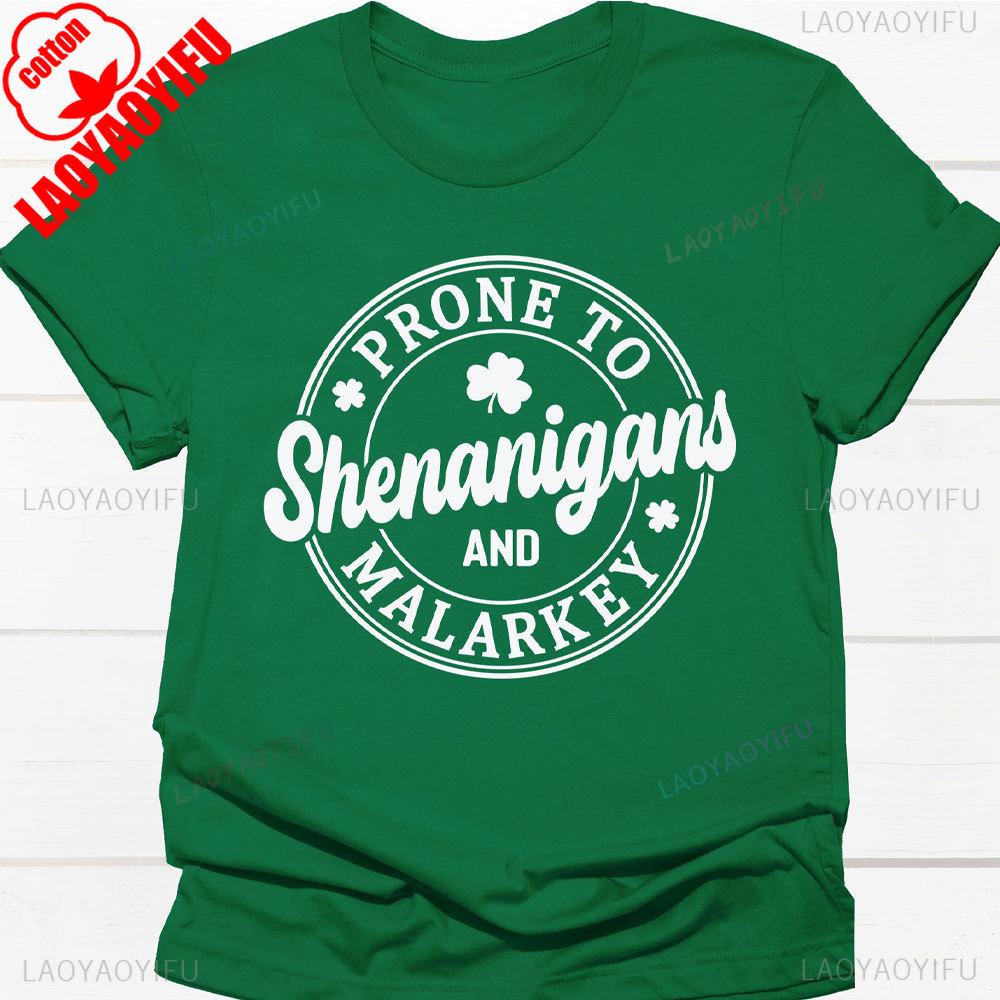 Womens St Patricks Day Shirts Let The Shenanigans Begin Shirt Lucky T Shirt graphic t shirts