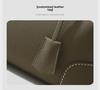 Women's High-End Genuine Leather Shoulder Bag - Large Capacity & Minimalist Design