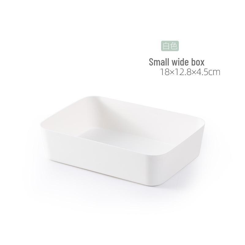 Stackable Frosted Plastic Storage Box with Dividers - Multi-purpose Organizer
