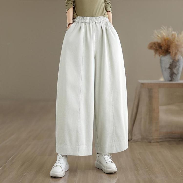 New Women Autumn Denim Jeans Big Size Casual Loose Trousers Long Pants Plus Size