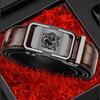 Dragon Year Dragon-Shape Automatic Buckle Men's Belt Leisure Business Bamboo Pattern Crocodile Pattern Automatic Belt