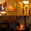Himalayan Crystal Salt Night Lamp, Natural Carved Shape, Seven-Color Wall Light for Bedroom