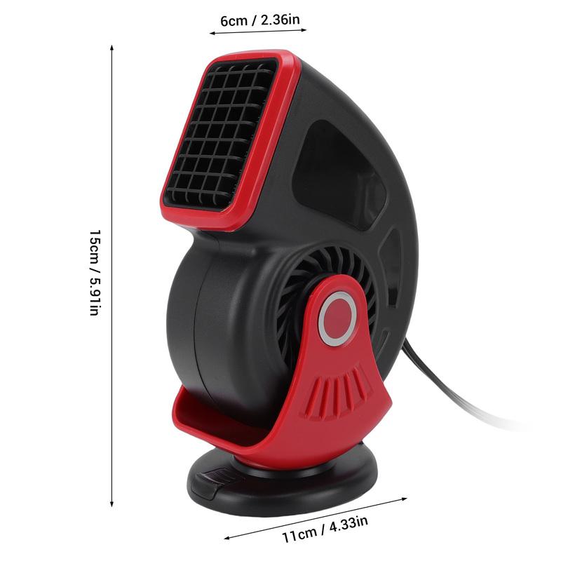 12V Car Heater Fast Heating 2 in 1 Cool Warm Modes Plugs Into Lighter Windshield Defroster Plugs Into Lighter for SUV Taxi