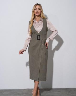 Woll-Sommerkleid mit tiefem Ausschnitt ISSA PLUS