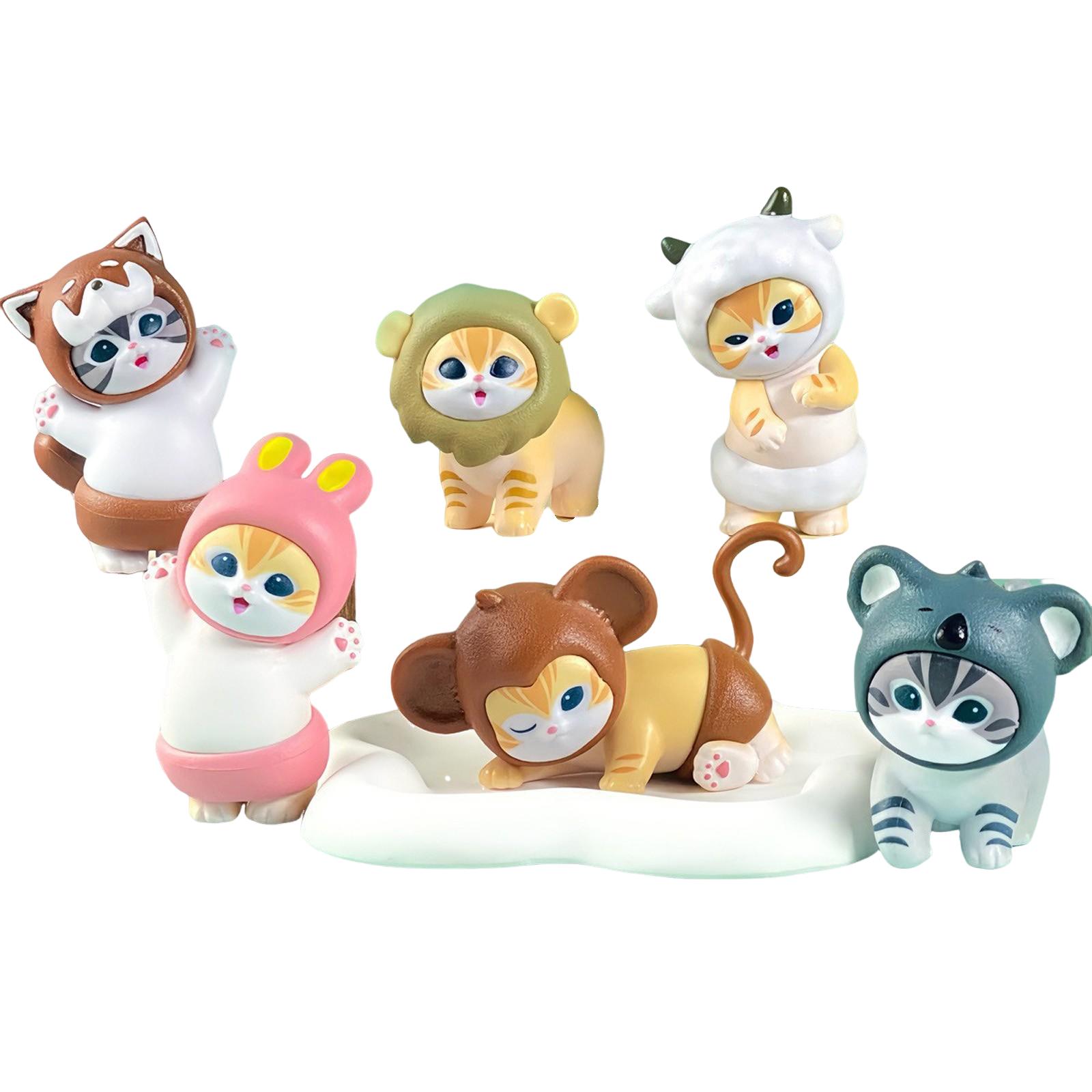 

6 шт. портативная аниме периферийная модель орнамент подарок One Size