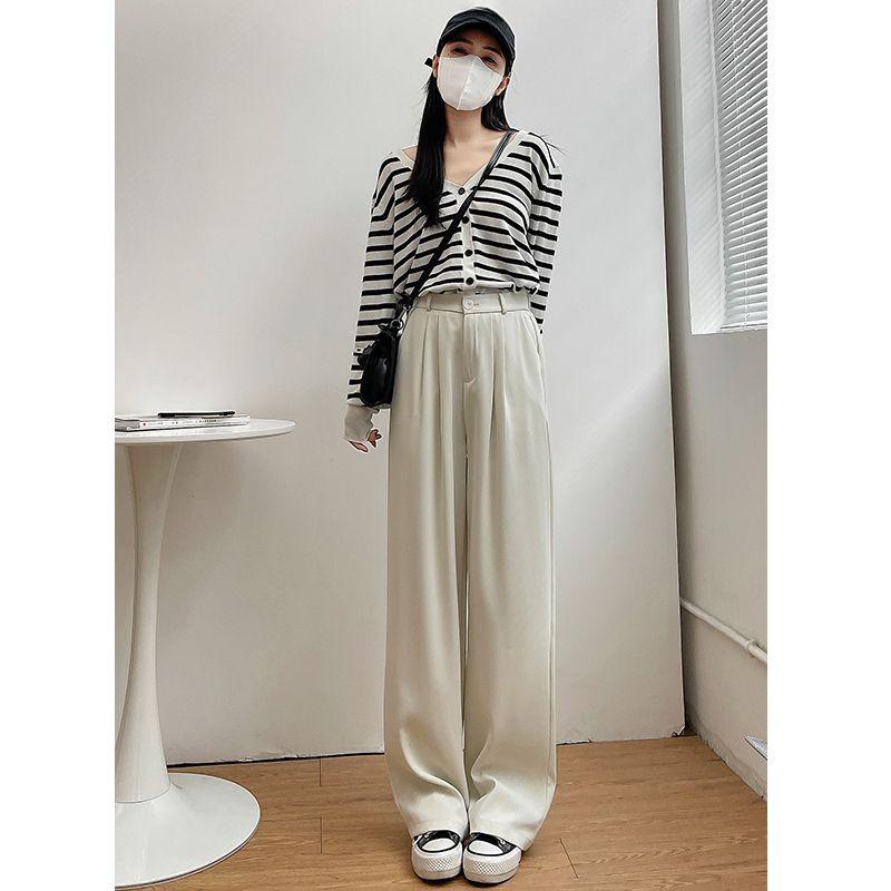 

Высококачественные серые брюки для костюма с эффектом утяжки для женщин, весна-лето, повседневные, облегающие, широкие брюки для миниатюрных XXL абрикосовый