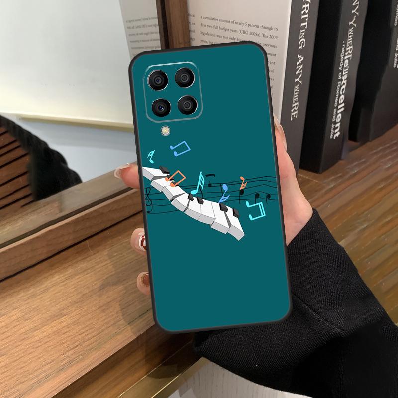 

Чехол для телефона Samsung Galaxy M31 M21 M11 M20 M23 M54 M14 M34 M13 M52 M32 M12 M16 M36 M56 M15 M55 с рисунком скрипки и пианино Samsung M54