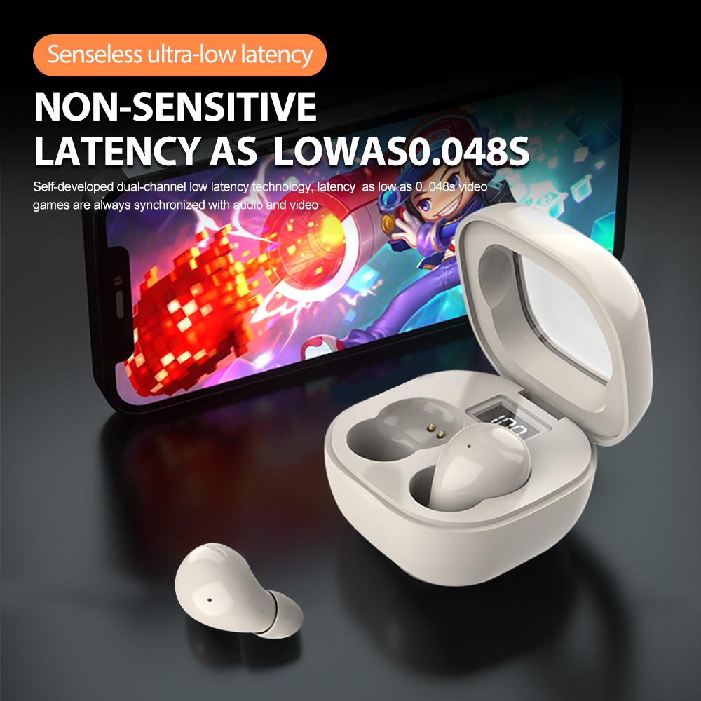 Mini Cuffie Invisibili TWS Bluetooth 5.3 Auricolari Wireless Auricolari HIFI Stereo Cancellazione del Rumore Per iphone Xiaomi