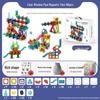 Magnetic Stained Glass Building Tiles - Brain-Boosting Interlocking Blocks for Kids Ages 3-6