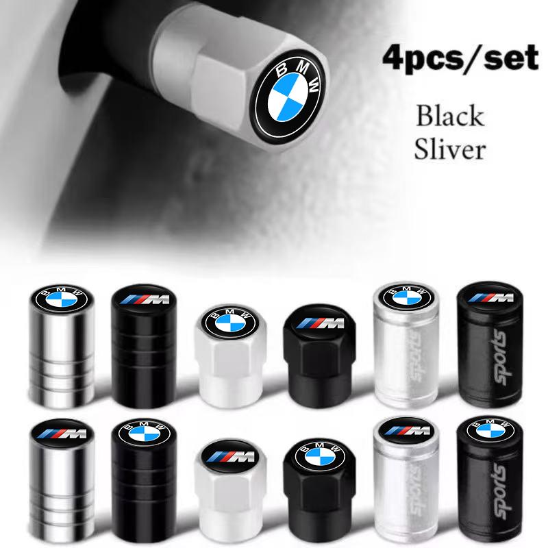 4pcs/1set For BMW G80 G06 M Logo F10 E60 Z4 G20 G30 E92 E38 M5 M4 M3 Car Valve Caps Wheel Tires Air Tyre Stem Protective Cover GB1